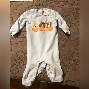 Stitchy Fish Pumpkin Romper size 0-3 months